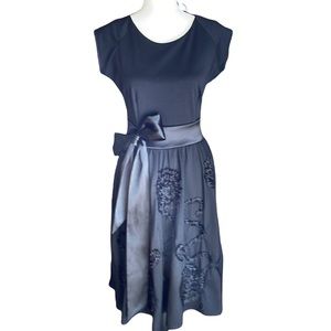 Shabby Apple Cocktail Tie Waist Dress S